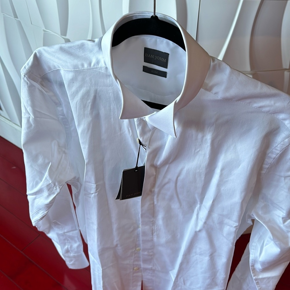Italian tux shirt with tags on.
